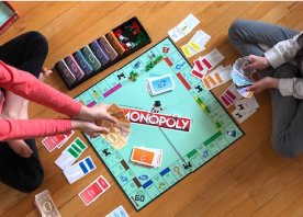 photo of people playing a board game